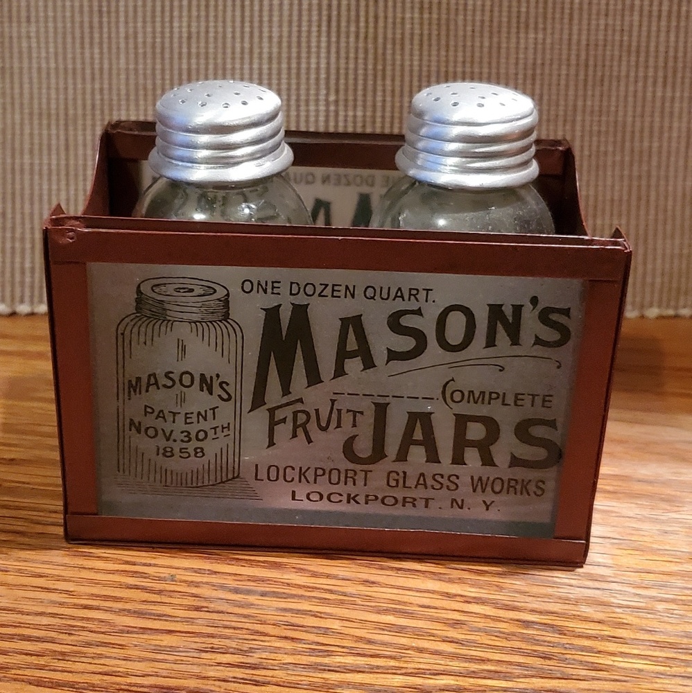 Mason's Salt and Pepper Shakers
